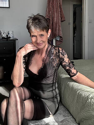 60 year old mature shows off everything