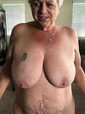 grandma in one's birthday suit