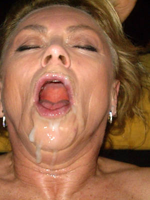 hot mature facials displaying will not hear of pussy